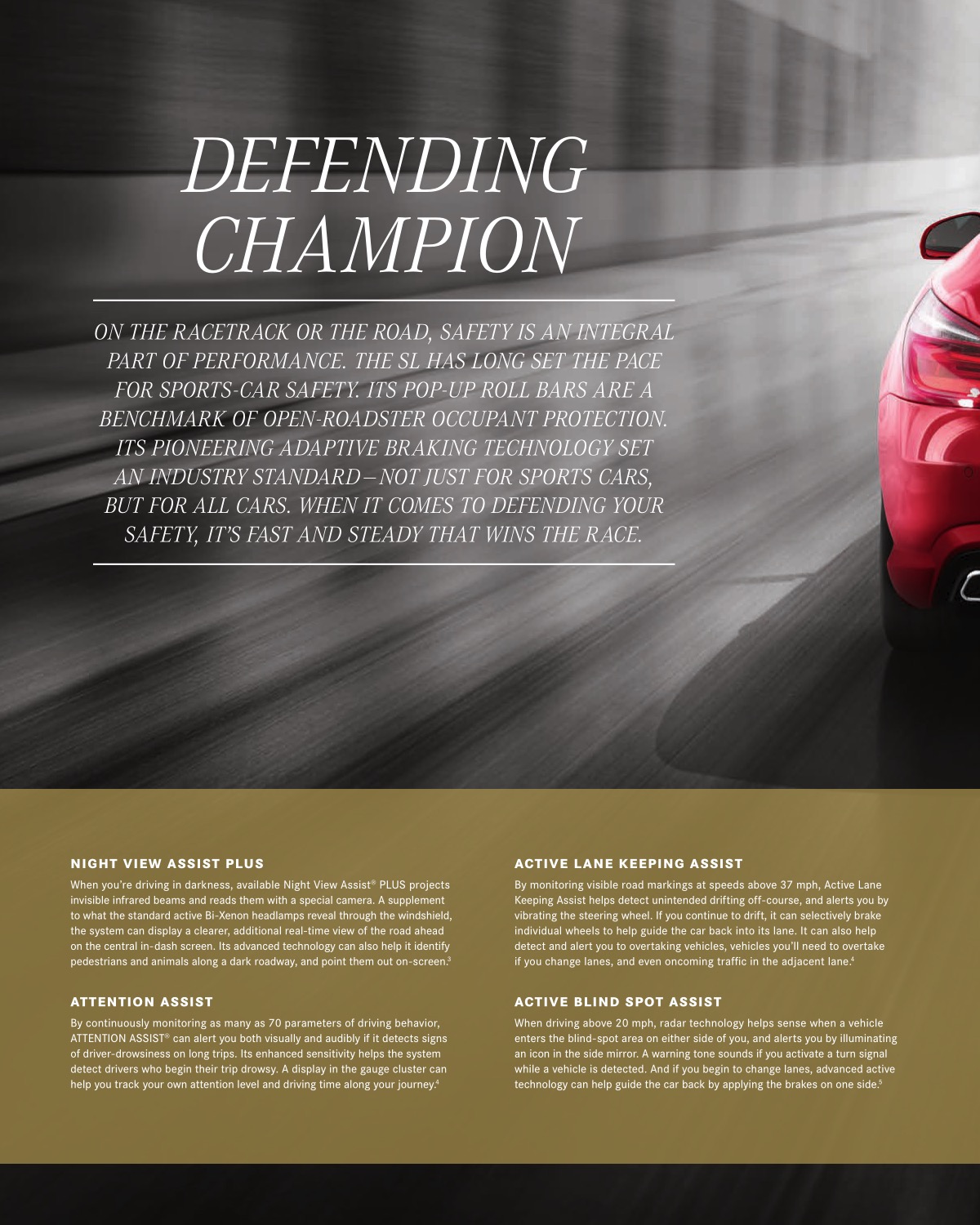 2016 Mercedes-Benz SL Brochure Page 1